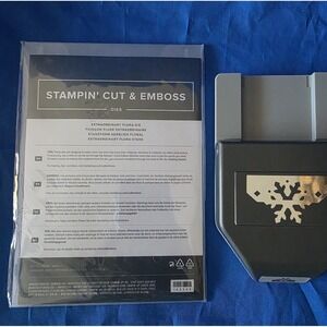 Stampin' Up! Sparkling Snowflake Stamps/ Tag‎ Topper Punch Set New